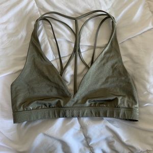 Green Pink sports bra